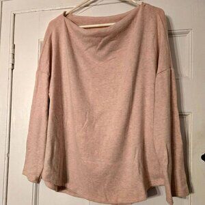 Caslon Sweater Pink Smoke Heather, Size 1X